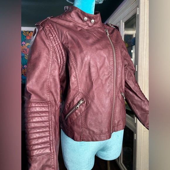 Faux Leather Moto Jacket - Picture 3 of 3